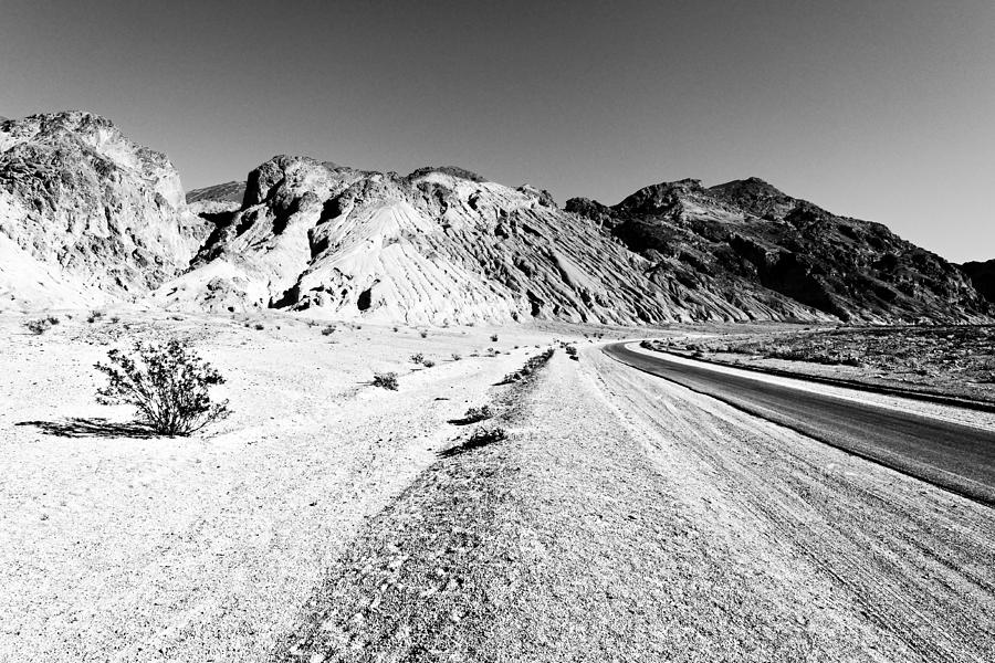 Monochrome Palette -- Artists Drive in Death Valley National Park, California Photograph by Darin Volpe