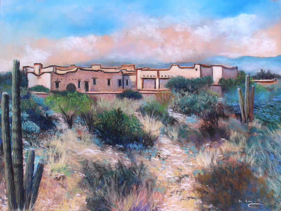 Desert Estate Painting by M Diane Bonaparte