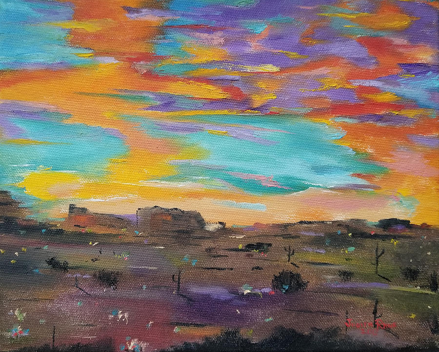 Desert Finale Painting by Judith Rhue