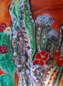 Desert Flower Painting - Desert Flower by Ruth Olivar Millan Desert Flower Painting - Desert Flower by Ruth Olivar Millan