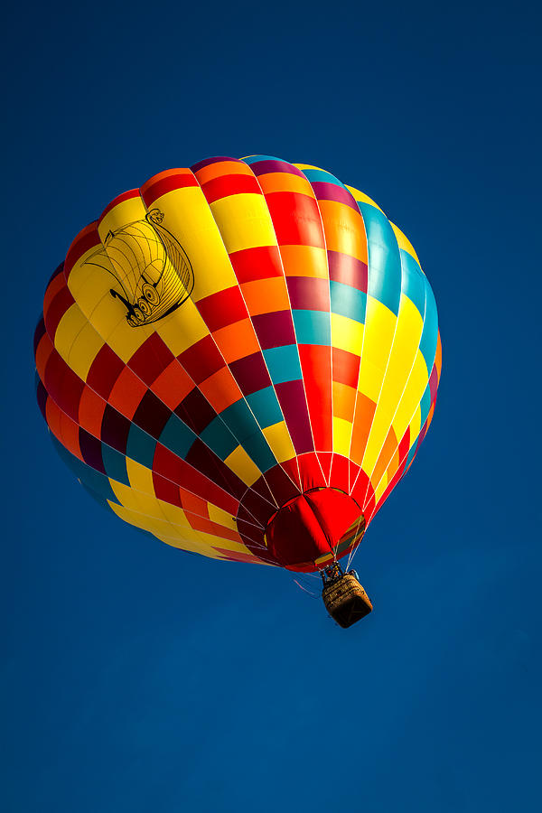 Desert Flying Viking - Hot Air Balloon Photograph by Ron Pate
