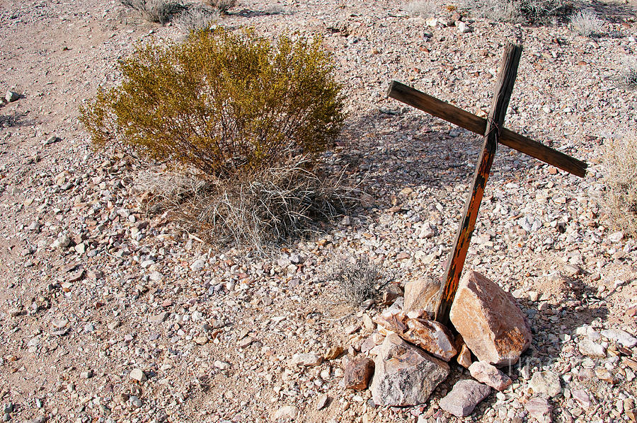 Desert Grave Marker Photograph by Bob Phillips