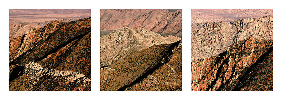 Desert Hills Triptych Photograph by Alexander Kunz