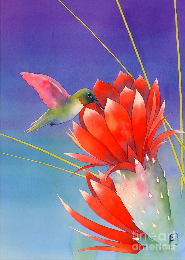 Hummingbird Painting - Desert Hummer by Robert Hooper