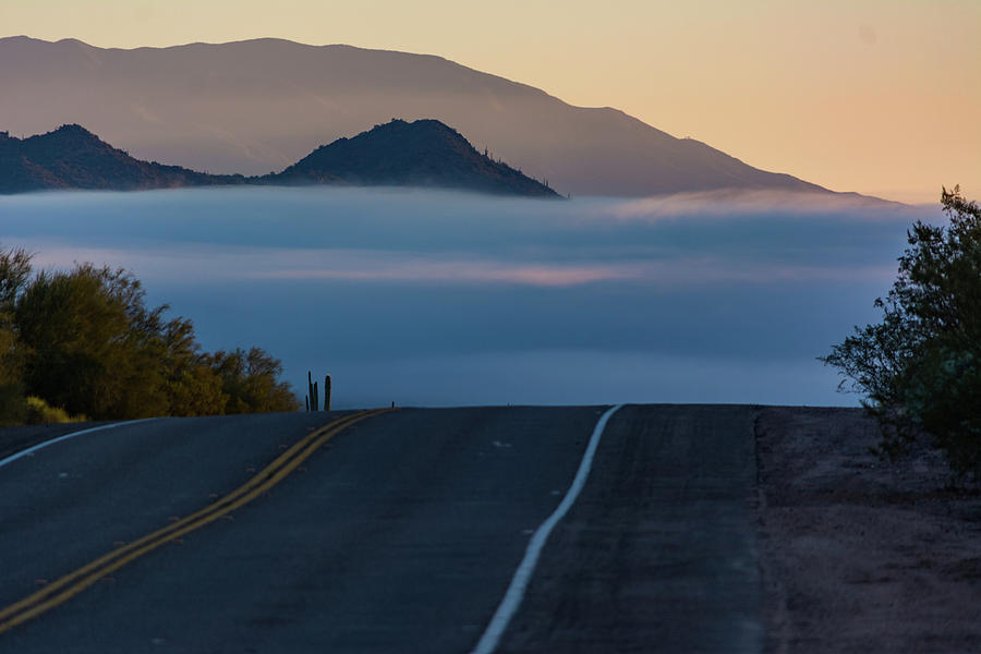 Desert Inversion Highway Photograph by Douglas Killourie
