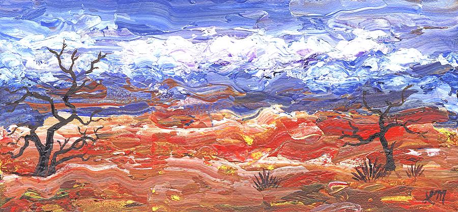 Desert Landscape Color Painting