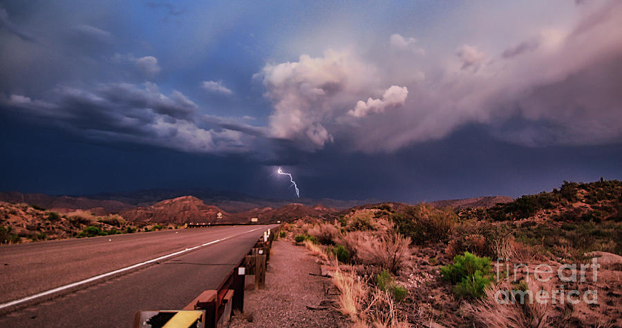 Desert Lightning Photograph by Mark Jackson