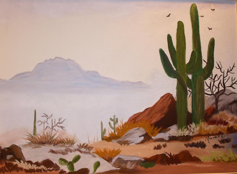 Desert Mist Pastel by Michele Turney