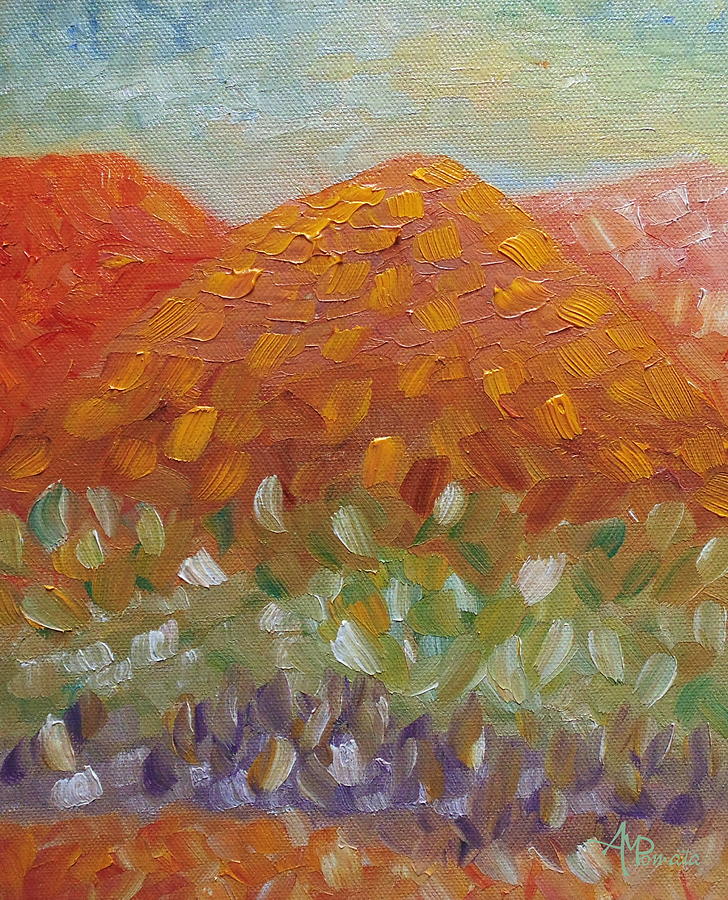 Desert Mood Painting by Angeles M Pomata