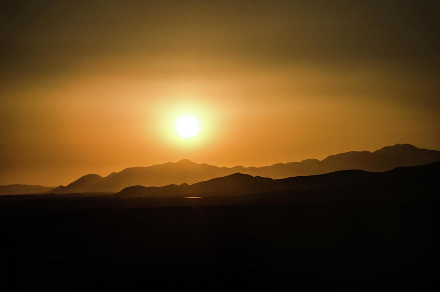 Desert Mountain Sunset Photograph by William Kimble