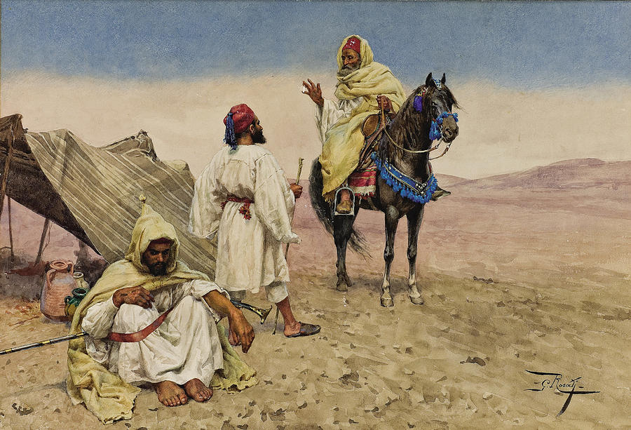 Desert Nomads Drawing by Giulio Rosati Fine Art America