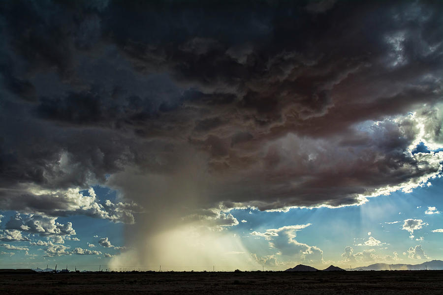 Desert Rain Downpour  Photograph by Saija Lehtonen
