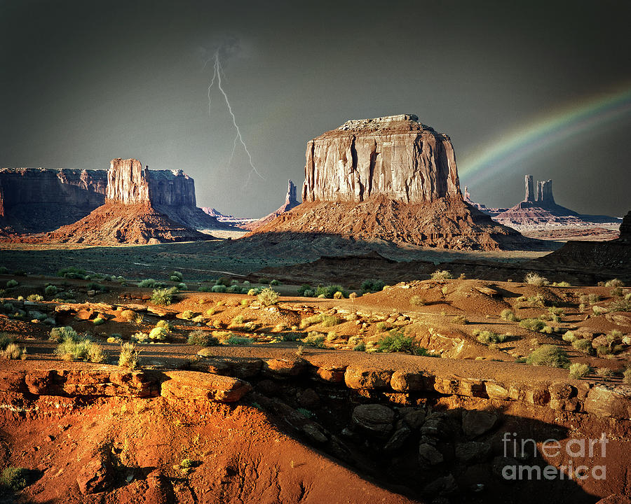 Desert Rain Photograph by Edmund Nagele FRPS