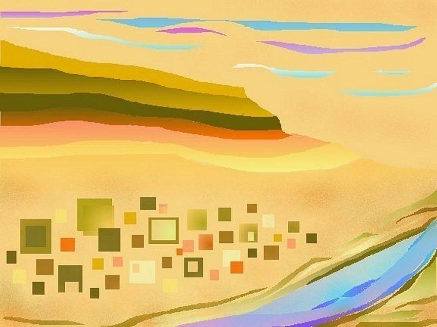 Desert River Digital Art by Julia Woodman