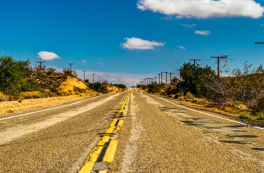 Desert Photograph - Desert Road by Justin Pulsipher