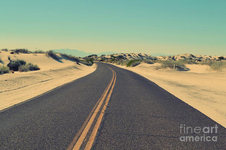 Desert Road Photograph by MGL Meiklejohn Graphics Licensing