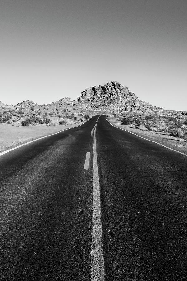 Las Vegas Photograph - Desert Road by Stephanie McDowell