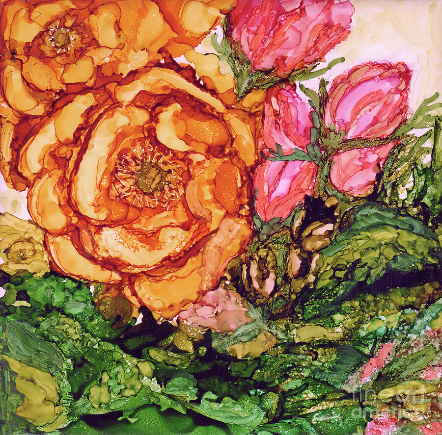 Desert Rose Painting by Eunice Warfel