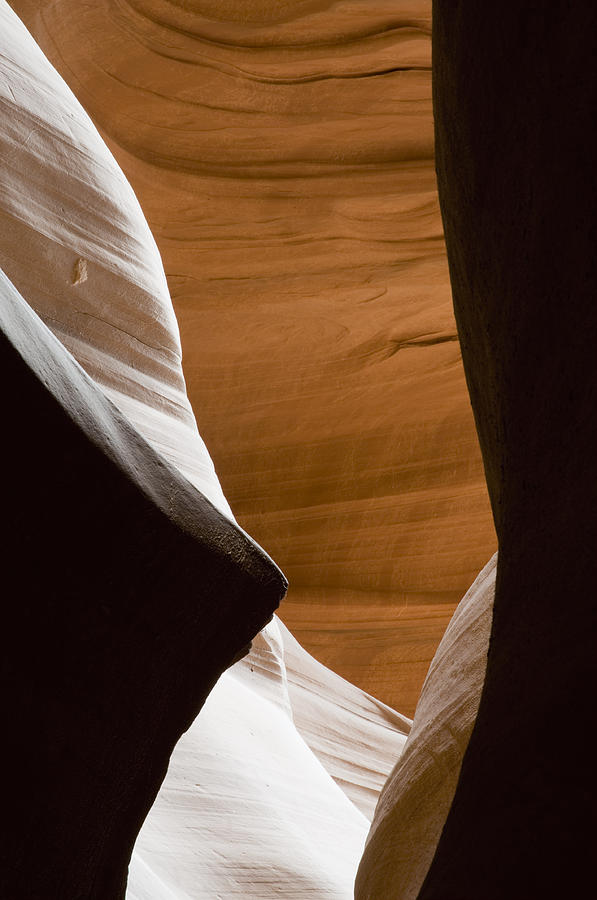 Antelope Canyon Photograph - Desert Sandstone Abstract by Mike Irwin