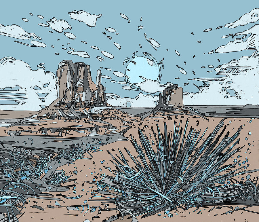 Desert Scene Digital Art