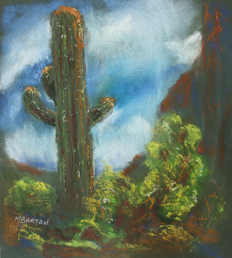 Desert Sentinel Painting by Marilyn Barton