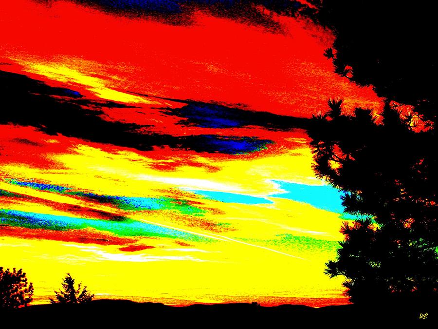 Abstract Digital Art - Desert Sky by Will Borden