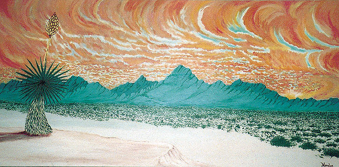 Desertscape Painting - Desert Splendor by Marco Morales Desertscape Painting - Desert Splendor by Marco Morales