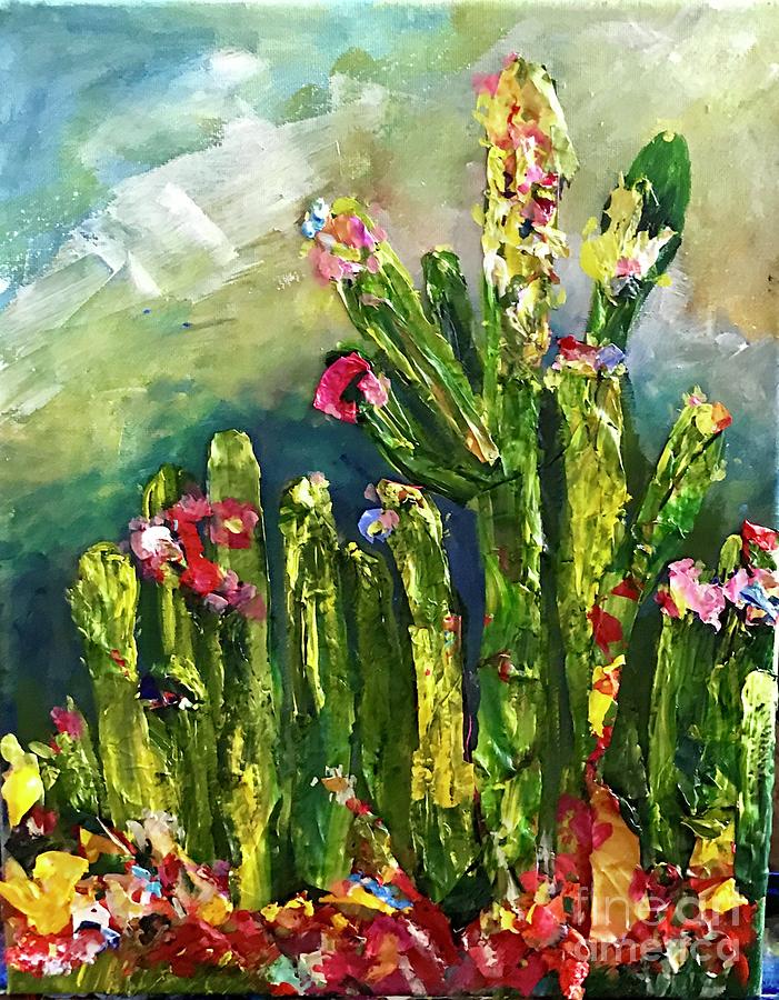 Desert Springs Painting by Sherry Harradence