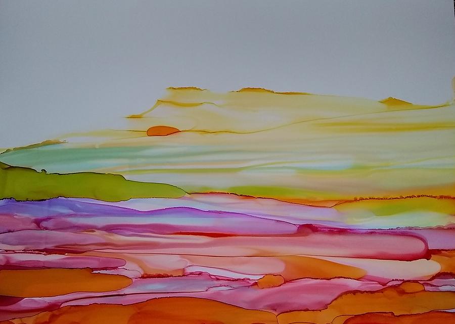 Desert Steppe Painting by Betsy Carlson Cross