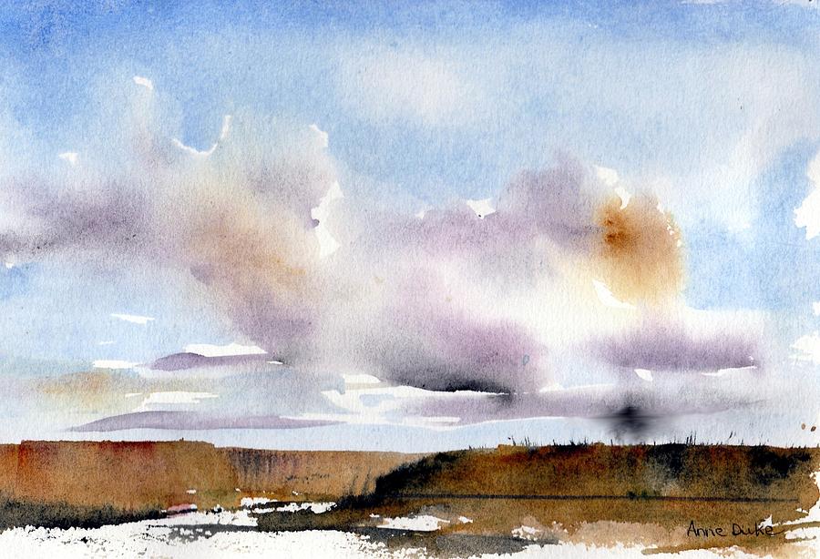 Desert Storm Painting by Anne Duke