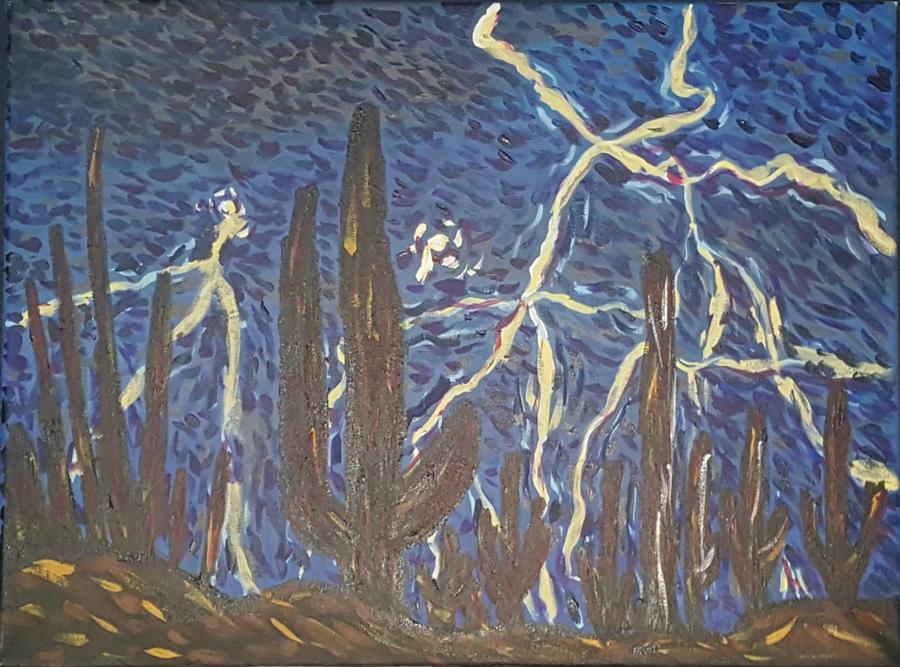 Desert Storm  Painting by Joseph Mendoza