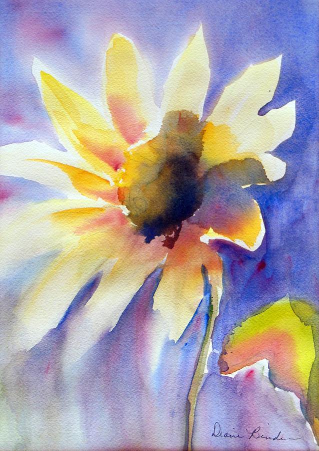 Desert Painting - Desert Sunflower by Diane Binder Desert Painting - Desert Sunflower by Diane Binder