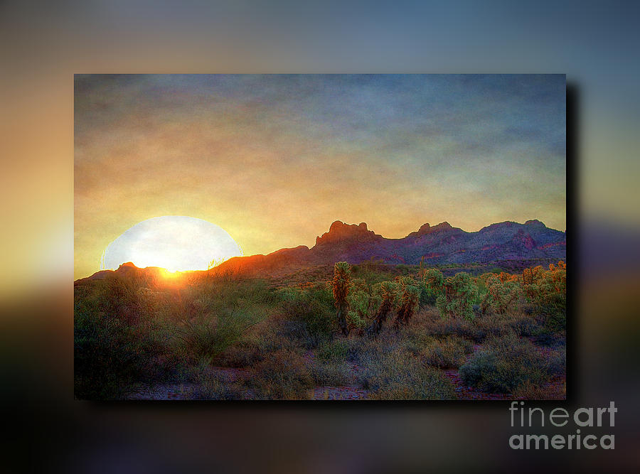 Nature Digital Art - Desert Sunrise by Dan Stone