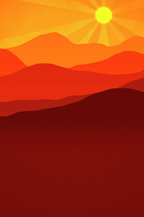 Desert Sunrise Digital Art By Daniel Hagerman 5880