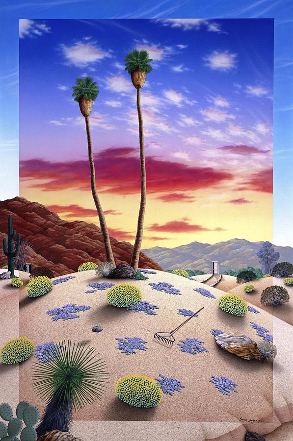 Surrealism Painting - Desert Sunrise by Snake Jagger
