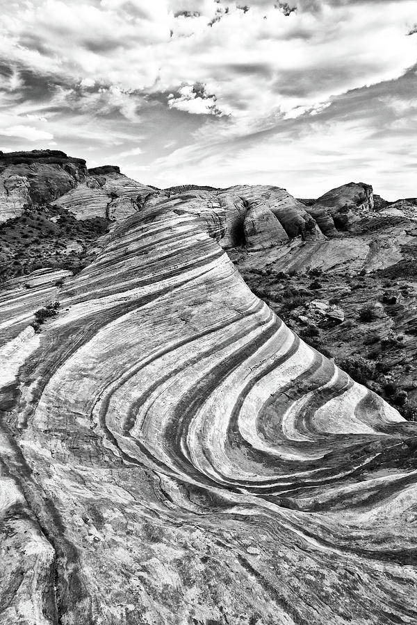 Desert Swirl BW Photograph by James Marvin Phelps - Fine Art America