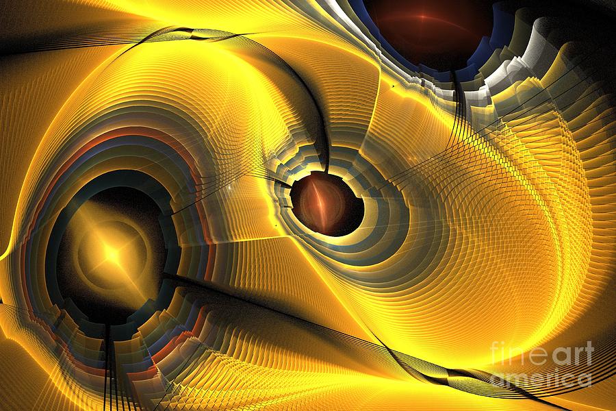 Abstract Digital Art - Desert Swirls by Kim Sy Ok