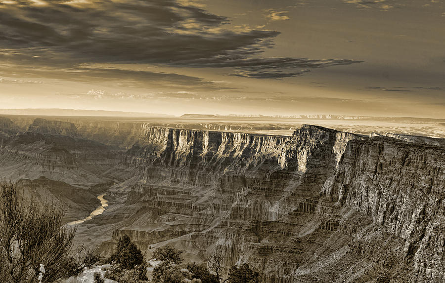 Desert View - Anselized Photograph by Ricky Barnard