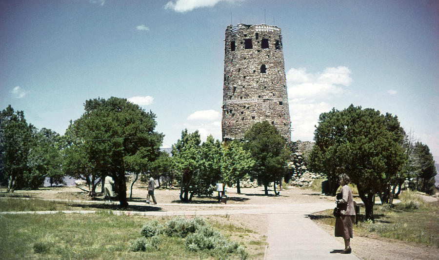 1950 Desert View Watchtower Colter Photograph by Marilyn Hunt