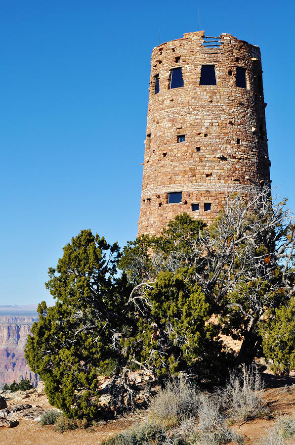 Desert View Watchtower Grand Canyon Photograph by Kyle Hanson