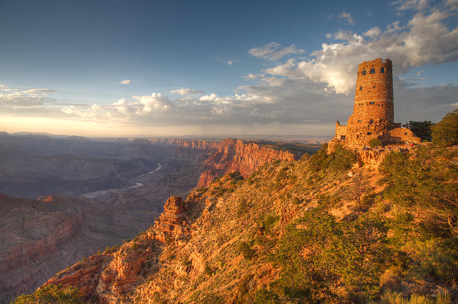 Grand Canyon National Park Photograph - Desert View Watchtower by Mike Buchheit