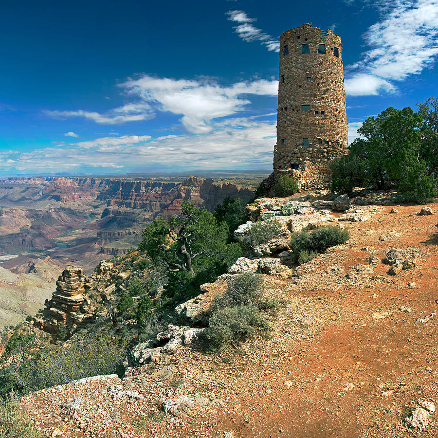 Architecture Photograph - Desert View Watchtower by Nicholas Blackwell
