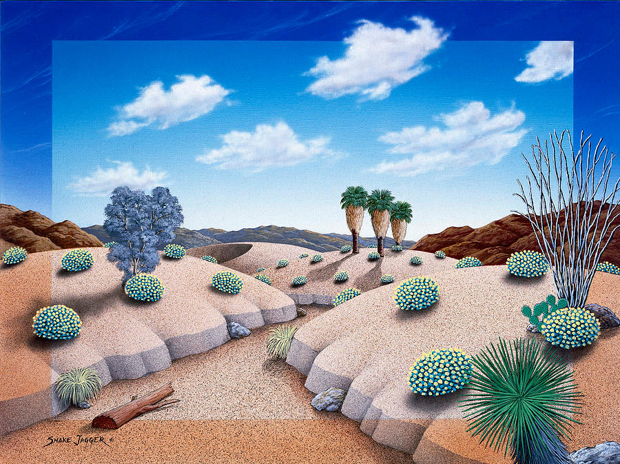 Desert Vista 2 Painting by Snake Jagger