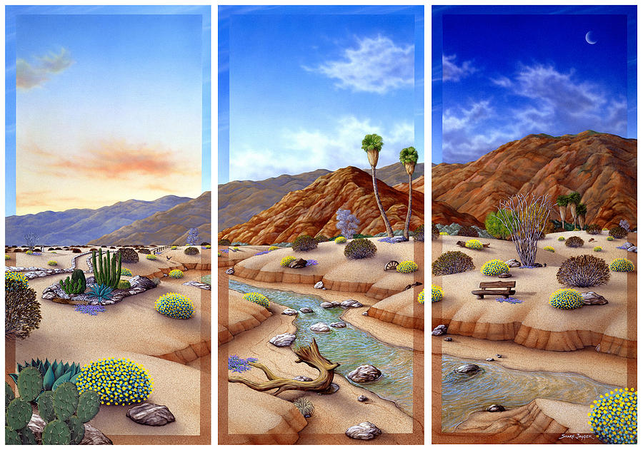 Desert Vista Painting by Snake Jagger