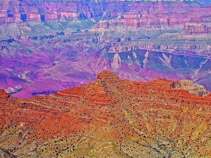 Desert Watchtower View on East Side of South Rim of Grand Canyon National Park-Arizona  Photograph by Ruth Hager
