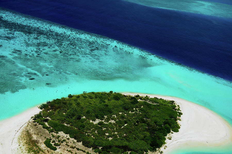 Deserted Coral Island. Maldives  Photograph by Jenny Rainbow