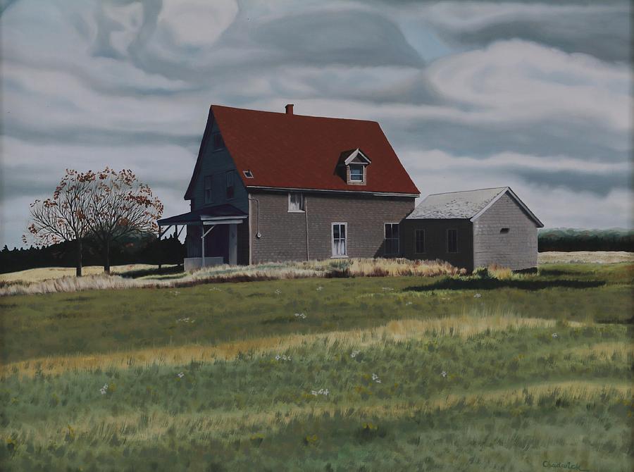Fall Painting - Deserted Dwelling by Phil Chadwick