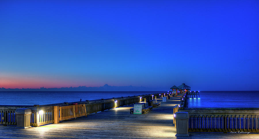 Deserted Sunrise Folly Beach Charleston South Carolina Art Photograph by Reid Callaway