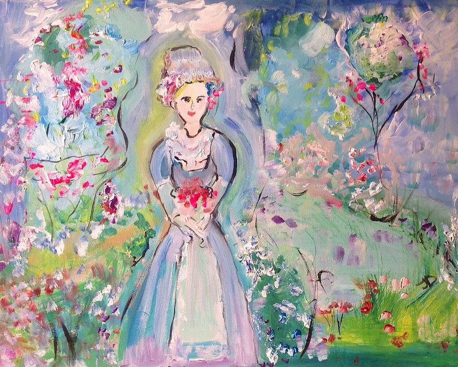 Deserved pride in the garden  Painting by Judith Desrosiers