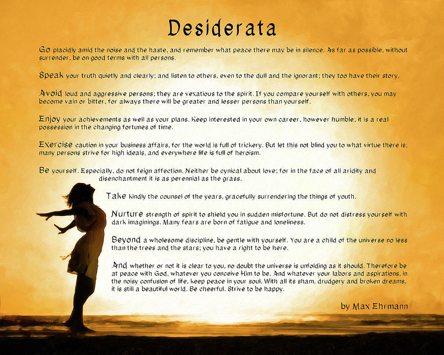 Desiderata - Child Of The Universe Mixed Media by Mark Tisdale